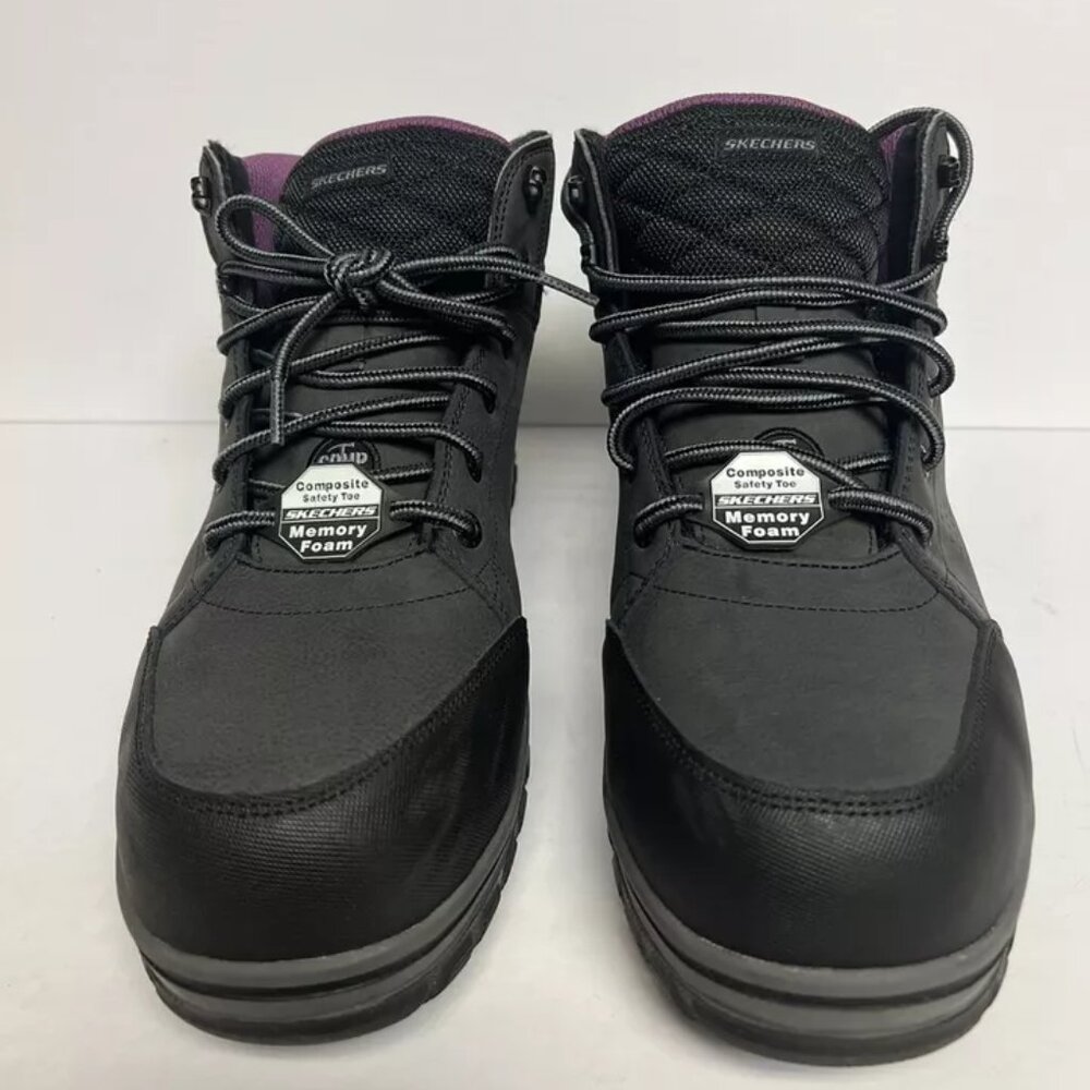 Skechers Women's Work Mccoll Comp Toe Boot Black Size 9 M - Picture 3 of 6